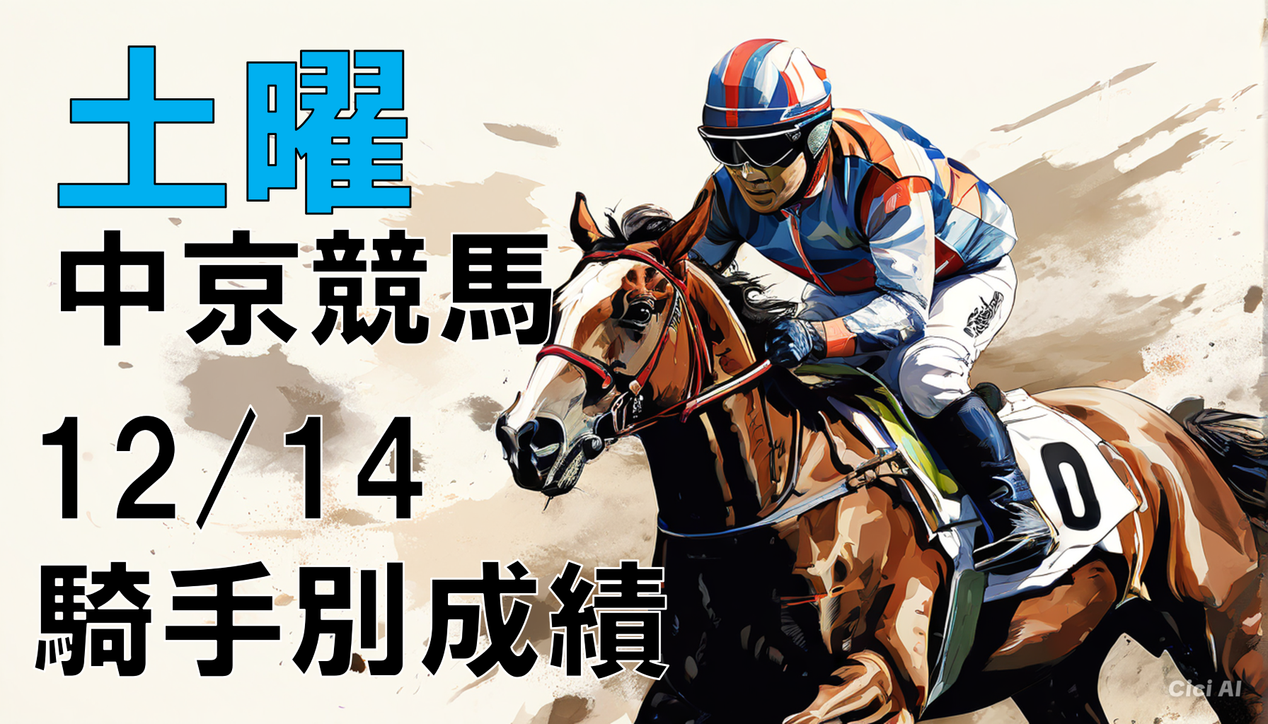 中京競馬20241214騎手別成績