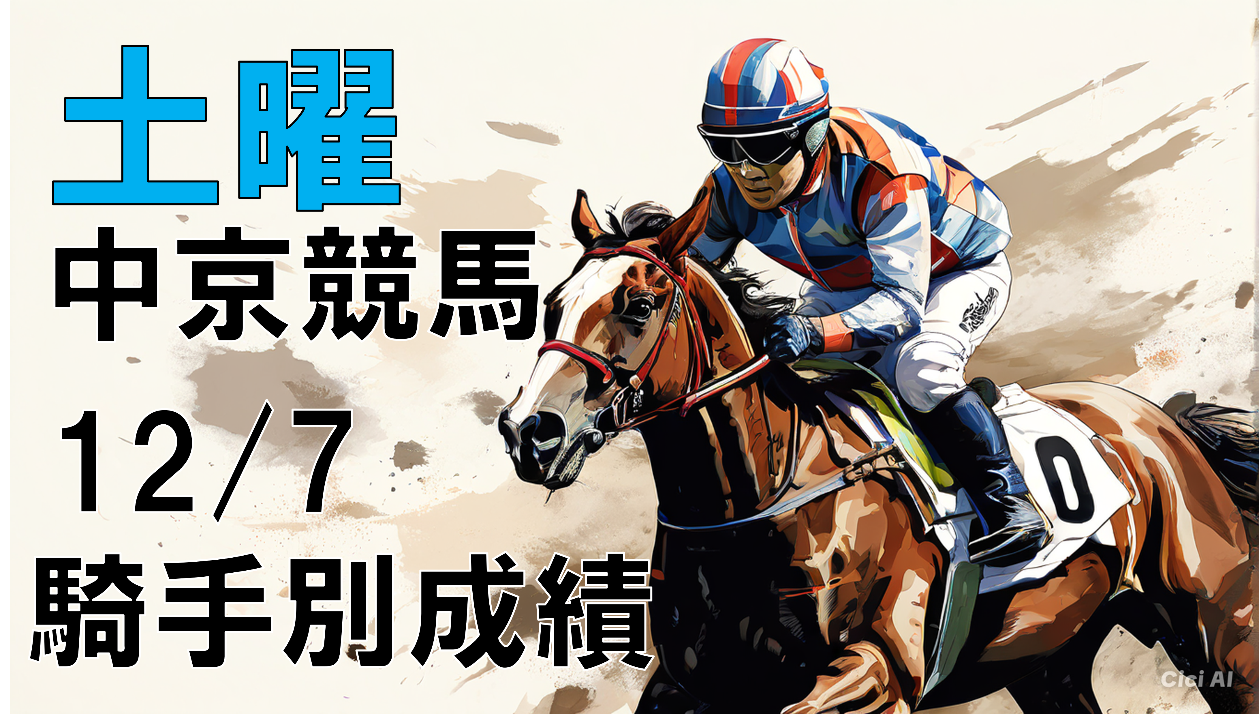 中京競馬20241207騎手別成績