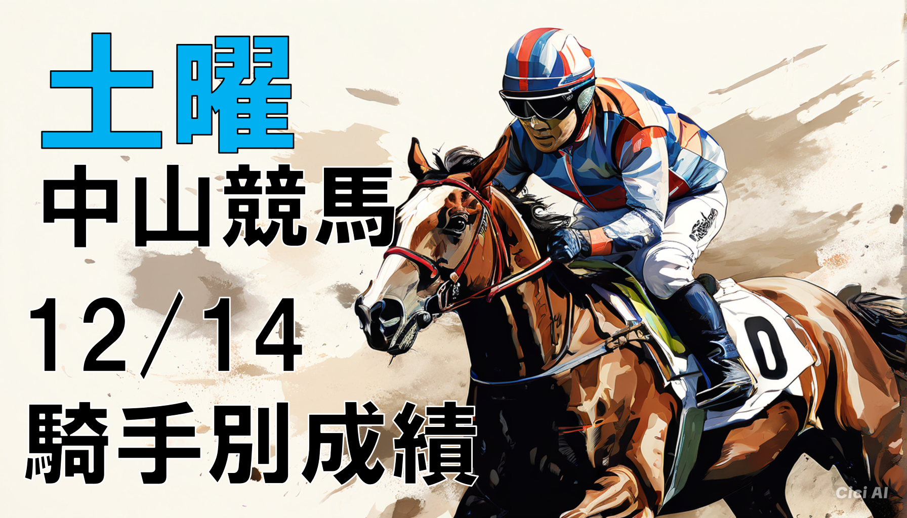 中京競馬20241214騎手別成績