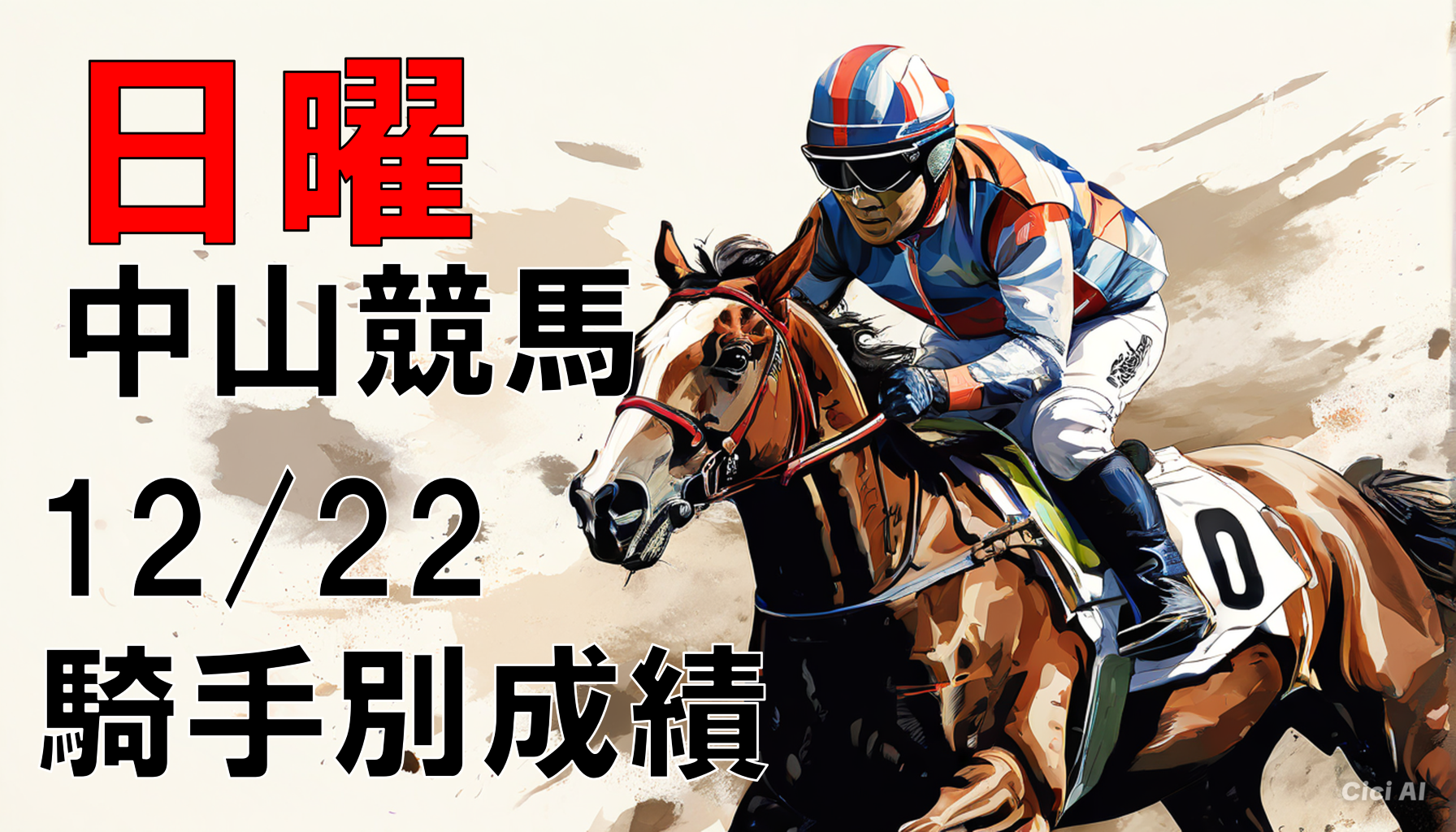 中山競馬20241222騎手別成績