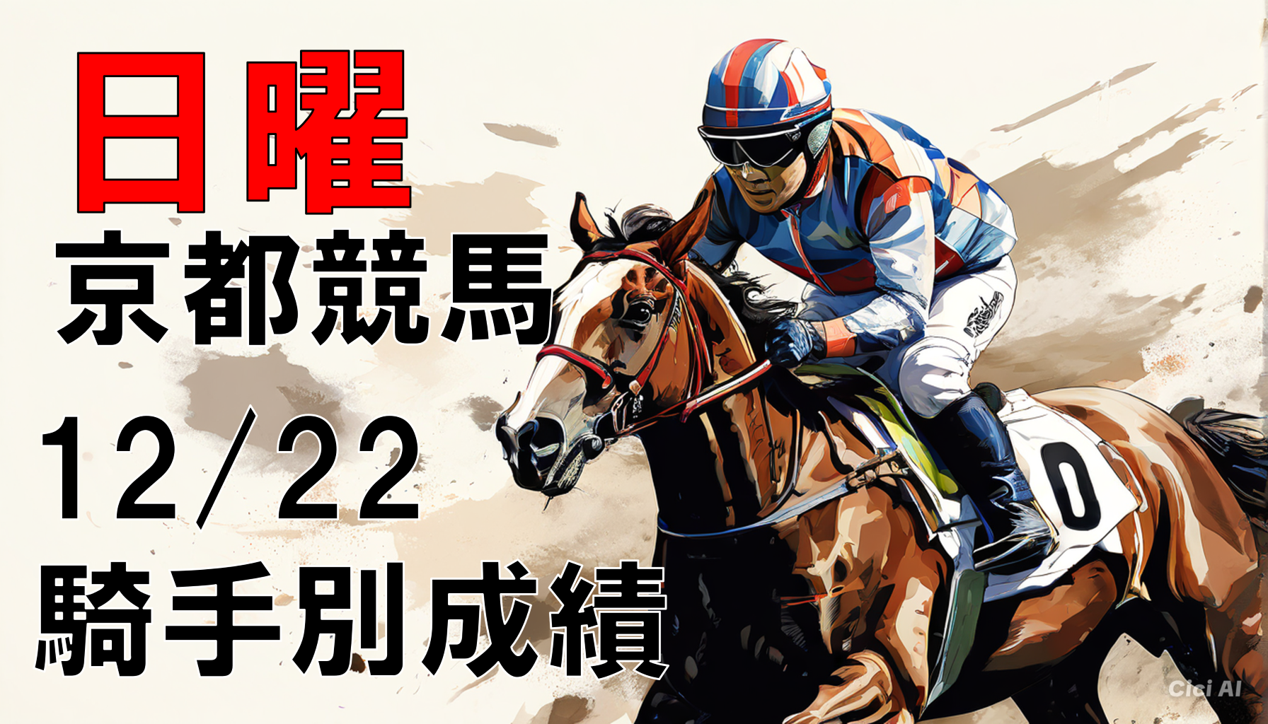 京都競馬20241222騎手別成績